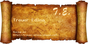 Treuer Edina névjegykártya